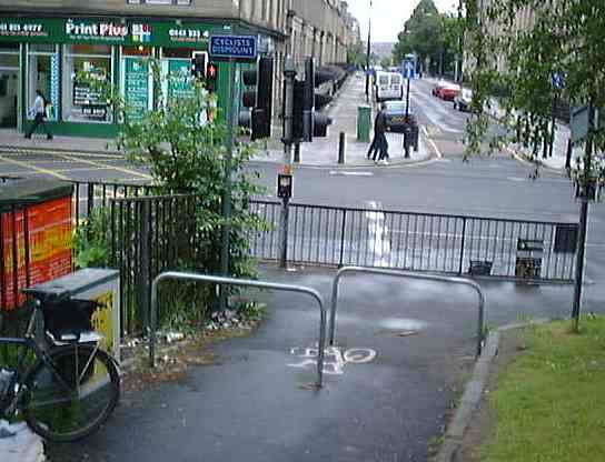 St George's Road; this is supposed to be a *cycle* route...