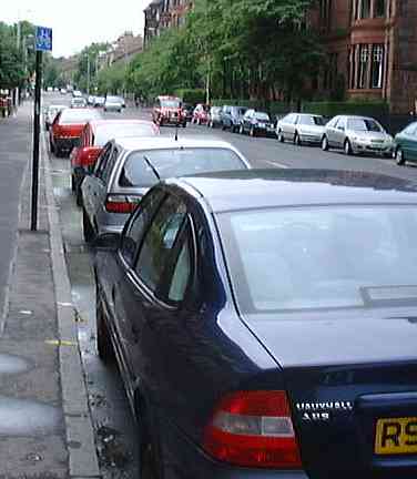 All these cars are parked on the Highburgh Road bike lane