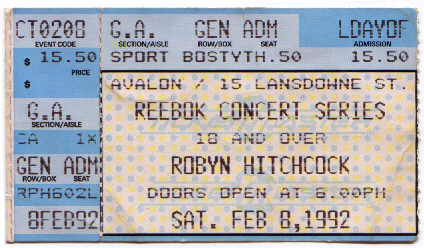 Avalon, 8 Feb 1992