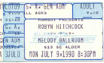 Melody Ballroom, 9 Jul 1990