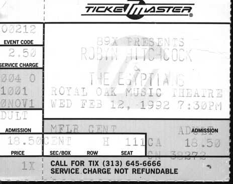 Royal Oak, 12 Feb 1992