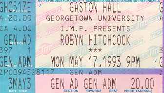 Gaston Hall, 17 May 1993