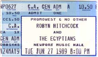 Newport Music Hall, 27 Jun 1989
