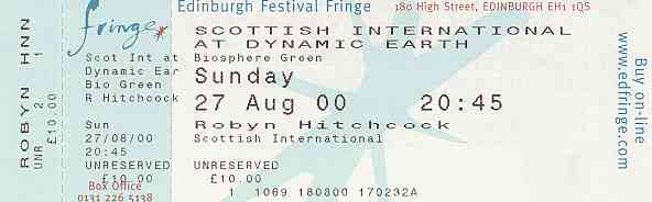 Dynamic Earth, 27 Aug 2000