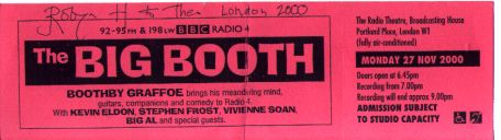 BBC Radio Broadcasting House, 27 Nov 2000