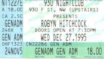 930 Nightclub, 27 Dec 1995