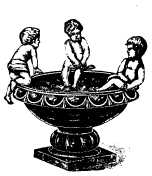 large urn with cherubs