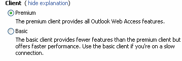 outlook web access on IE