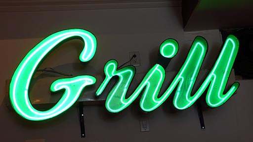 grill sign from freshwood