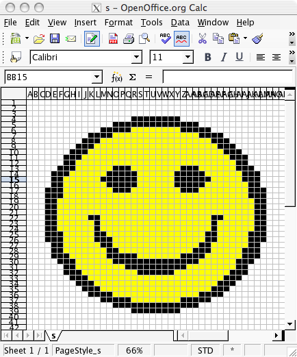 smiley spreadsheet