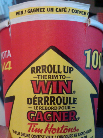first roll up the rim of the year