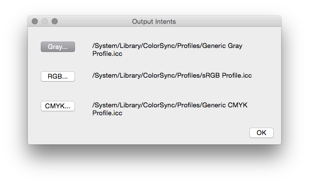 GSView Mac Colour Profiles