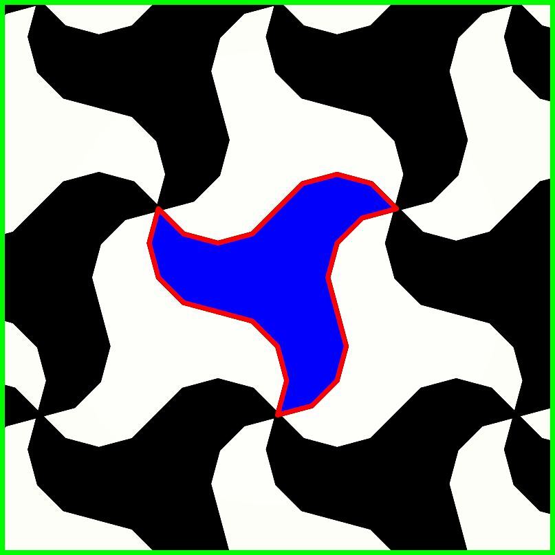 Low-poly Alhambra pattern