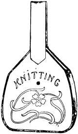 bottle-shaped knitting bag